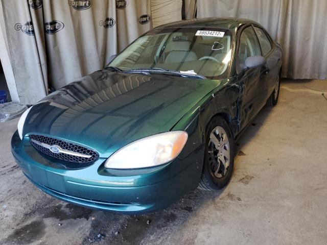 1FAFP5228YA157028 - 2000 FORD TAURUS LX GREEN photo 2