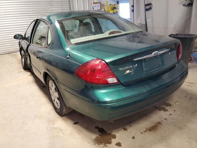 1FAFP5228YA157028 - 2000 FORD TAURUS LX GREEN photo 3