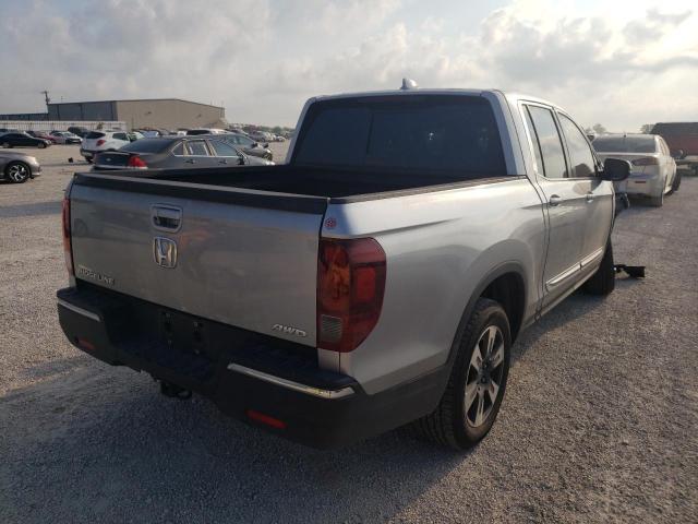 5FPYK3F53KB040764 - 2019 HONDA RIDGELINE SILVER photo 4