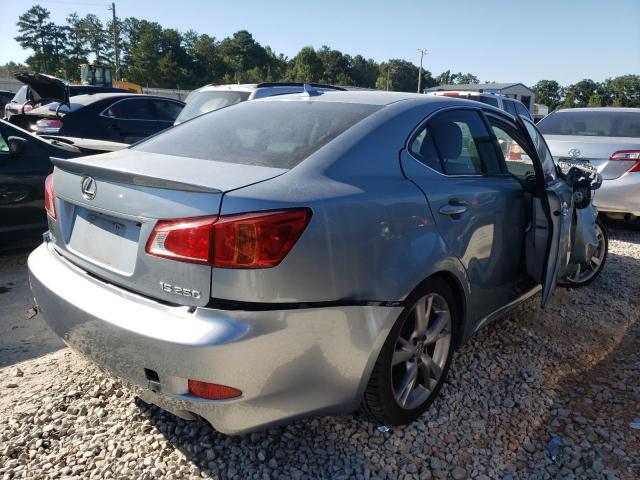 JTHBF5C26A5116646 - 2010 LEXUS IS 250 BLUE photo 4