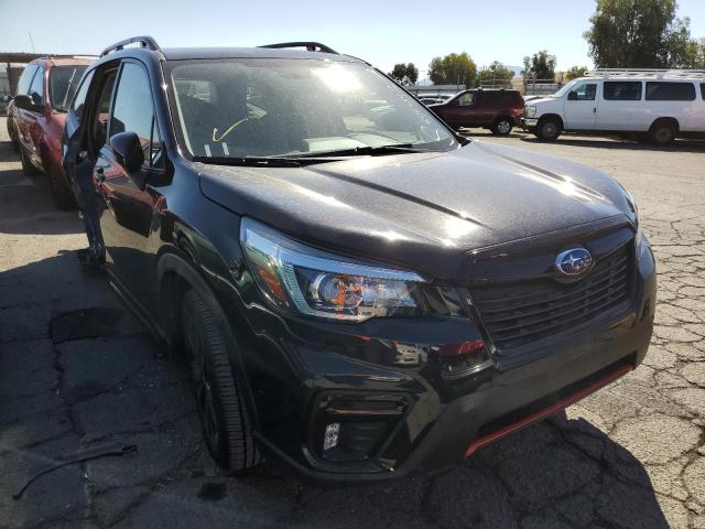 JF2SKAPCXKH517174 - 2019 SUBARU FORESTER S BLACK photo 1