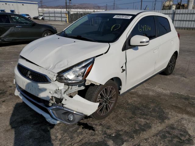 ML32A5HJ2JH000586 - 2018 MITSUBISHI MIRAGE GT WHITE photo 2