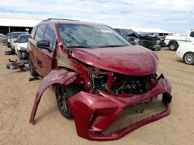 5TDXRKEC1NS113365 - 2022 TOYOTA SIENNA XSE RED photo 1