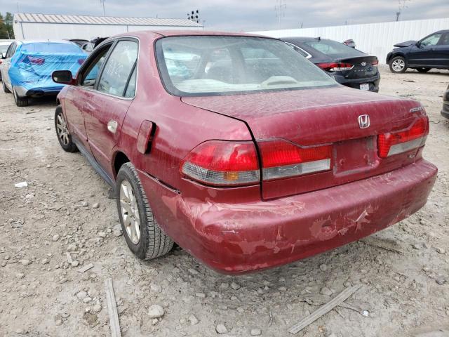 1HGCG56732A060119 - 2002 HONDA ACCORD SE BURGUNDY photo 3