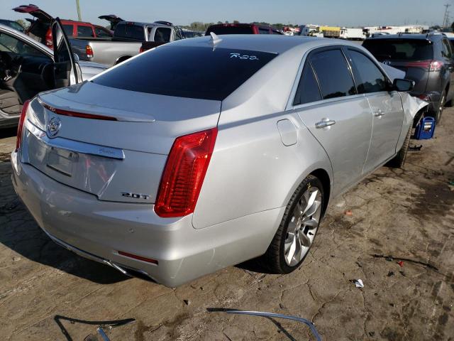 1G6AY5SX0E0157266 - 2014 CADILLAC CTS PERFOR ვერცხლისფერი ფოტო 4