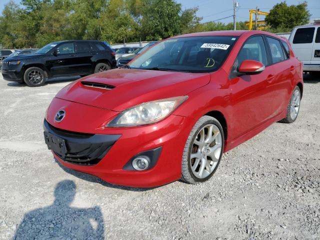 JM1BL1H35A1197232 - 2010 MAZDA SPEED 3 RED photo 2