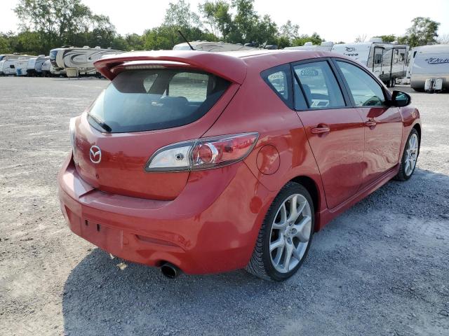 JM1BL1H35A1197232 - 2010 MAZDA SPEED 3 RED photo 4