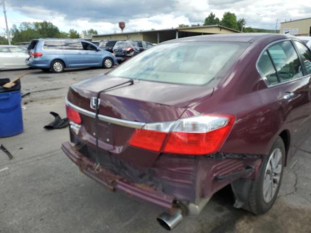 1HGCR2F35DA276028 - 2013 HONDA ACCORD LX BURGUNDY photo 9