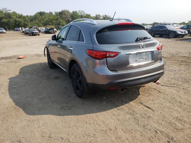 JN8CS1MW9FM481884 - 2015 INFINITI QX70 CHARCOAL photo 3