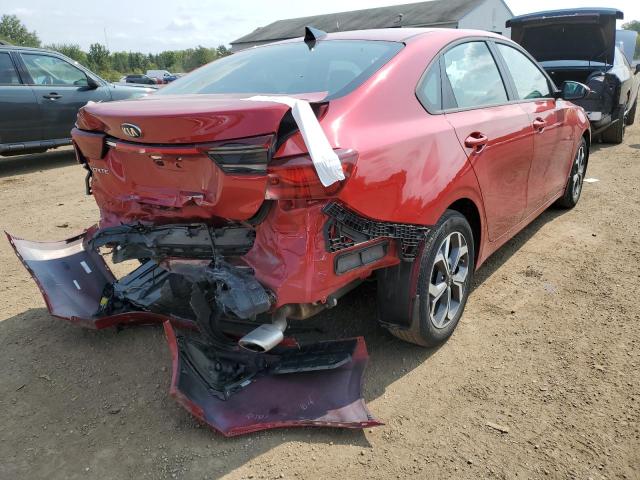 3KPF24AD7KE076340 - 2019 KIA FORTE FE RED photo 4