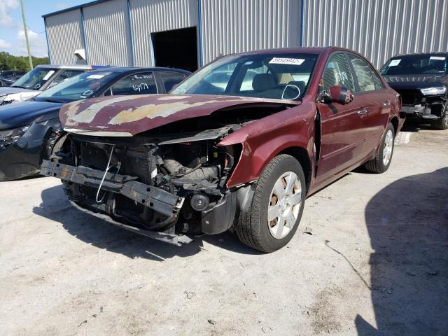 5NPET4AC3AH634792 - 2010 HYUNDAI SONATA GLS BURGUNDY photo 2