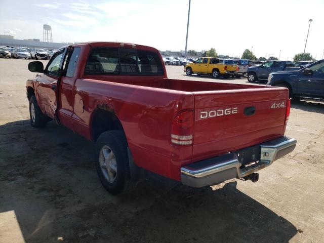 1B7GG22X1WS521838 - 1998 DODGE DAKOTA RED photo 3