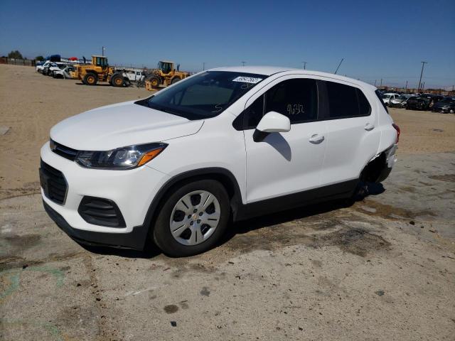 3GNCJKSB6KL128986 - 2019 CHEVROLET TRAX LS WHITE photo 2