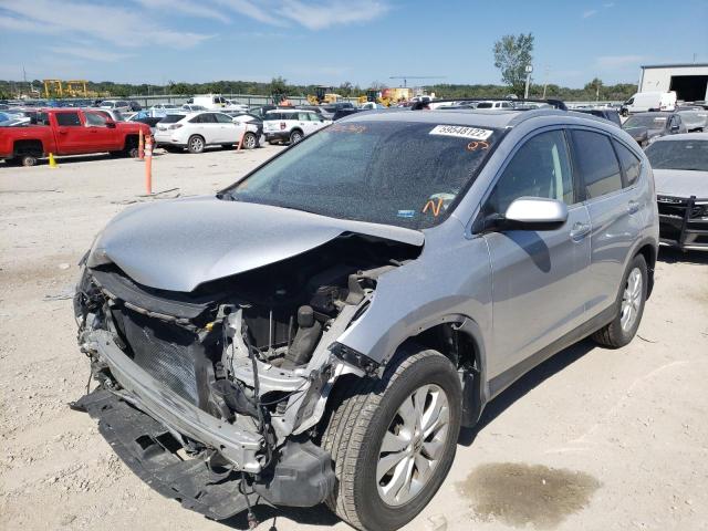 5J6RM4H75EL070243 - 2014 HONDA CR-V EXL SILVER photo 2