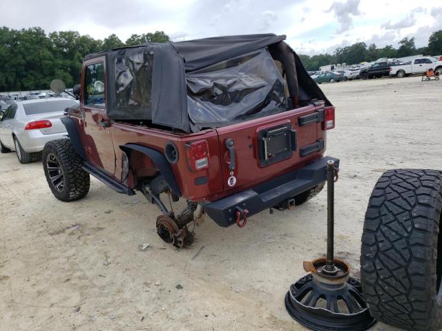 1J8GA64117L190653 - 2007 JEEP WRANGLER R BURGUNDY photo 3