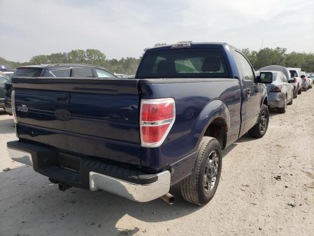 1FTRF12W39KA27790 - 2009 FORD F150 BLUE photo 4