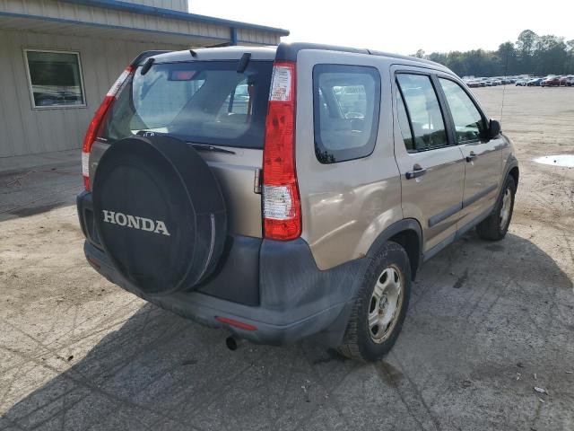 SHSRD78595U336459 - 2005 HONDA CR-V LX BEIGE photo 4