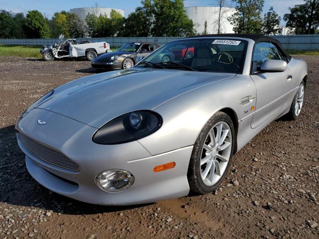 SCFAB4236YK400563 - 2000 ASTON MARTIN DB7 VANTAG SILVER photo 2