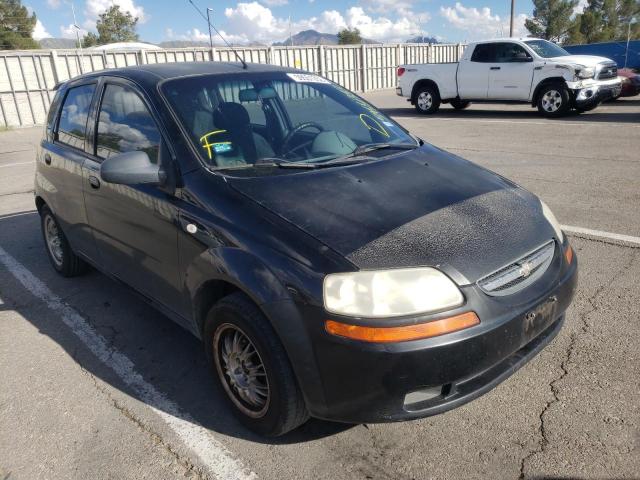 KL1TD62615B329833 - 2005 CHEVROLET AVEO BASE BLACK photo 1