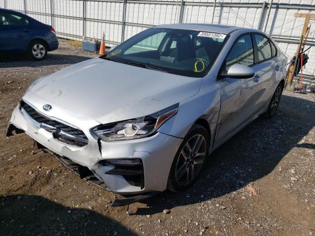 3KPF34AD2KE047163 - 2019 KIA FORTE GT L SILVER photo 2