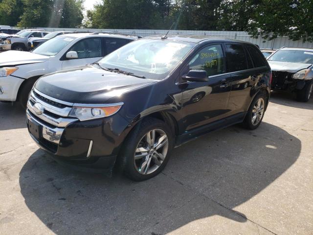 2FMDK3K9XCBA88630 - 2012 FORD EDGE BLACK photo 2