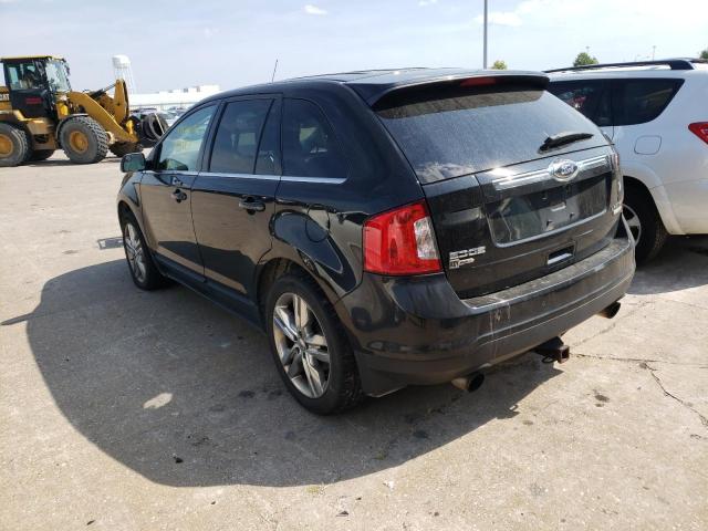 2FMDK3K9XCBA88630 - 2012 FORD EDGE BLACK photo 3