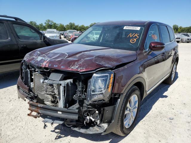 5XYP2DHC8LG076451 - 2020 KIA TELLURIDE BURGUNDY photo 2