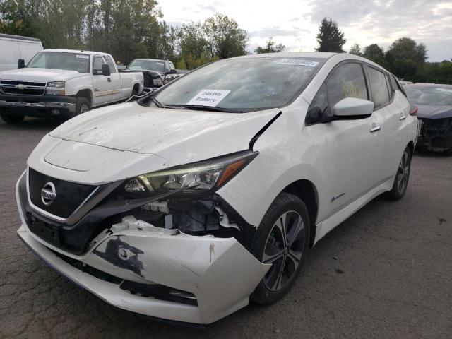 1N4BZ1CP1KC318441 - 2019 NISSAN LEAF S PLU WHITE photo 2