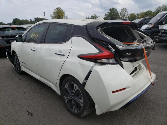 1N4BZ1CP1KC318441 - 2019 NISSAN LEAF S PLU WHITE photo 3