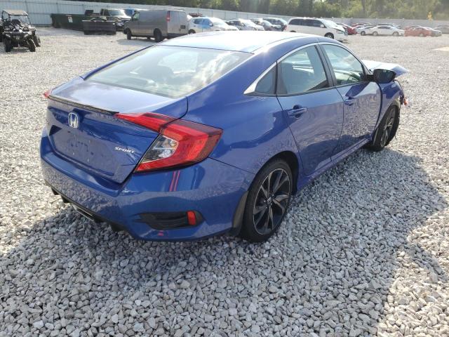 2HGFC2F80KH576732 - 2019 HONDA CIVIC SPOR BLUE photo 4