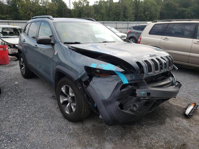 1C4PJMBS7FW686593 - 2015 JEEP CHEROKEE T GRAY photo 1