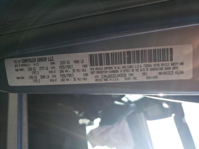 1C4AJWAG3DL649599 - 2013 JEEP WRANGLER S SILVER photo 10