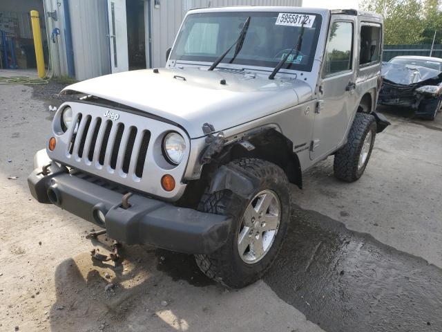 1C4AJWAG3DL649599 - 2013 JEEP WRANGLER S SILVER photo 2