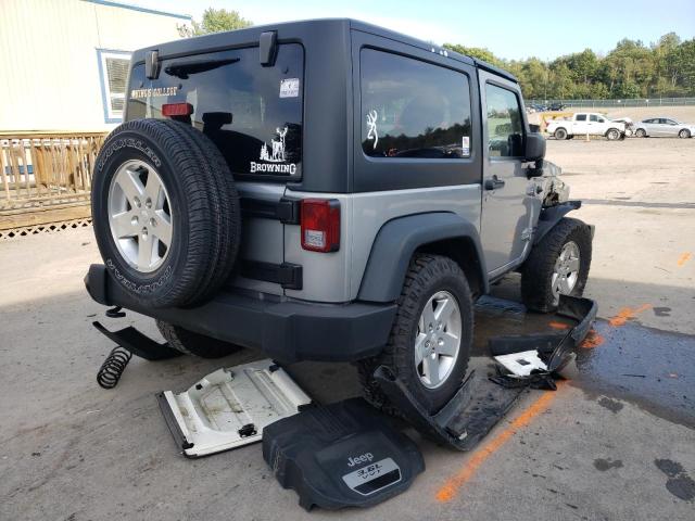 1C4AJWAG3DL649599 - 2013 JEEP WRANGLER S SILVER photo 4