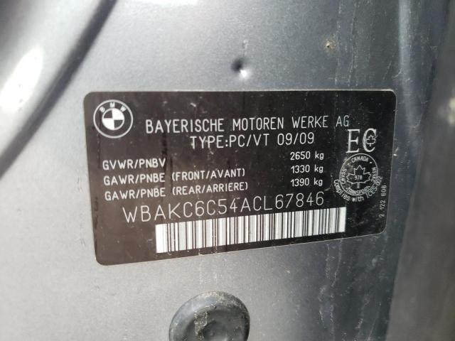 WBAKC6C54ACL67846 - 2010 BMW 750 I XDRI GRAY photo 10