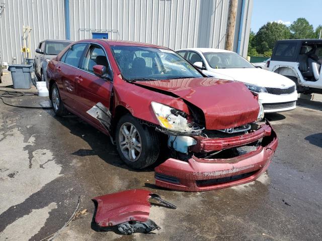 1HGCM56357A204007 - 2007 HONDA ACCORD SE RED photo 1