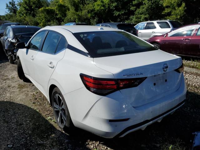 3N1AB8CV3NY235139 - 2022 NISSAN SENTRA SV WHITE photo 3