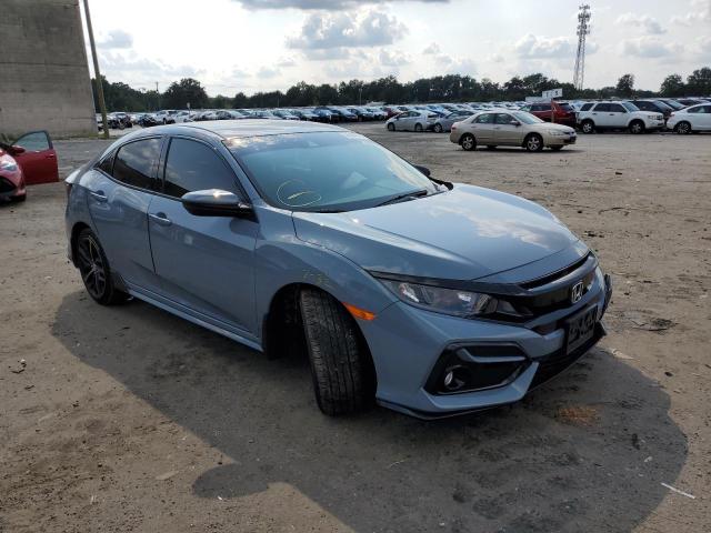 SHHFK7H4XMU421721 - 2021 HONDA CIVIC SPOR BLUE photo 1