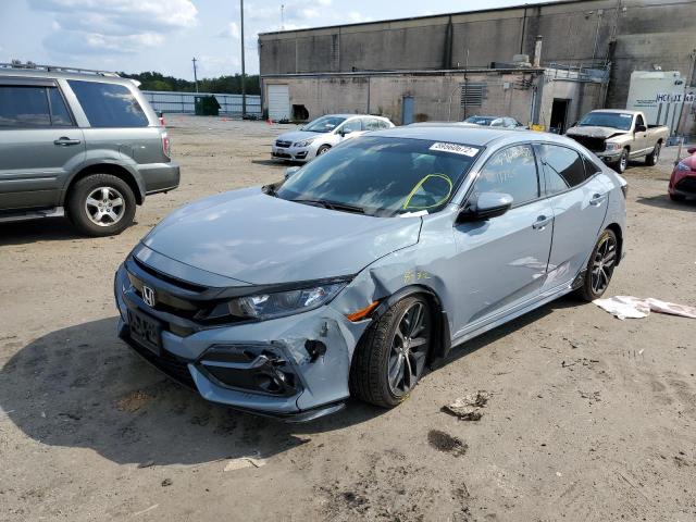 SHHFK7H4XMU421721 - 2021 HONDA CIVIC SPOR BLUE photo 2