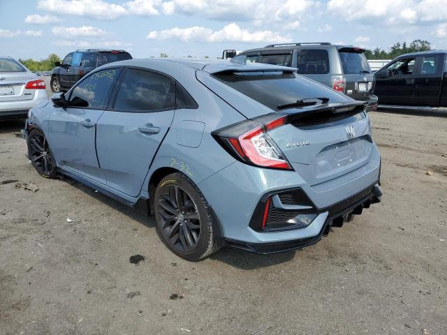 SHHFK7H4XMU421721 - 2021 HONDA CIVIC SPOR BLUE photo 3