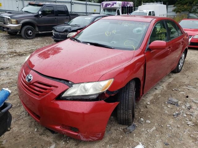 4T1BE46K48U258290 - 2008 TOYOTA CAMRY CE RED photo 2