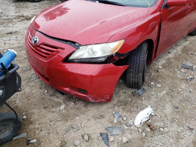 4T1BE46K48U258290 - 2008 TOYOTA CAMRY CE RED photo 9