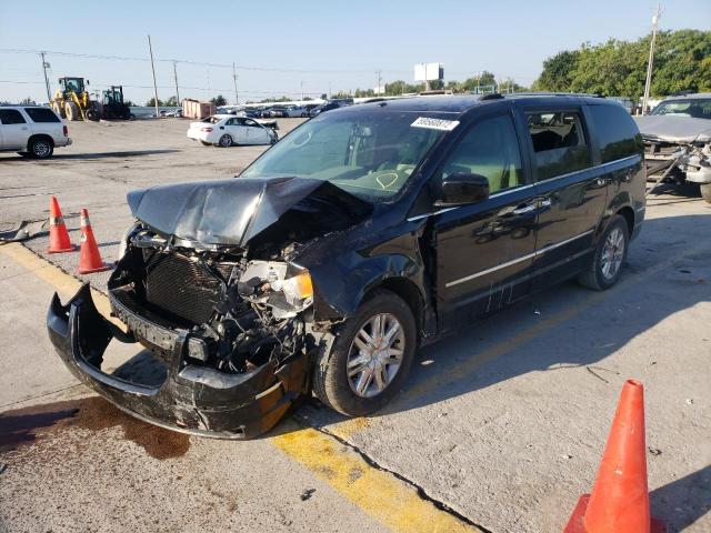 2A8HR64X38R765037 - 2008 CHRYSLER TOWN & COU BLACK photo 2