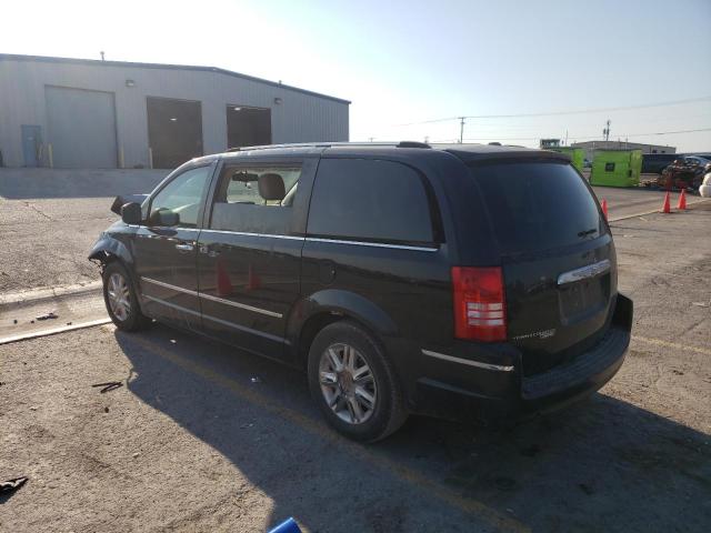 2A8HR64X38R765037 - 2008 CHRYSLER TOWN & COU BLACK photo 3