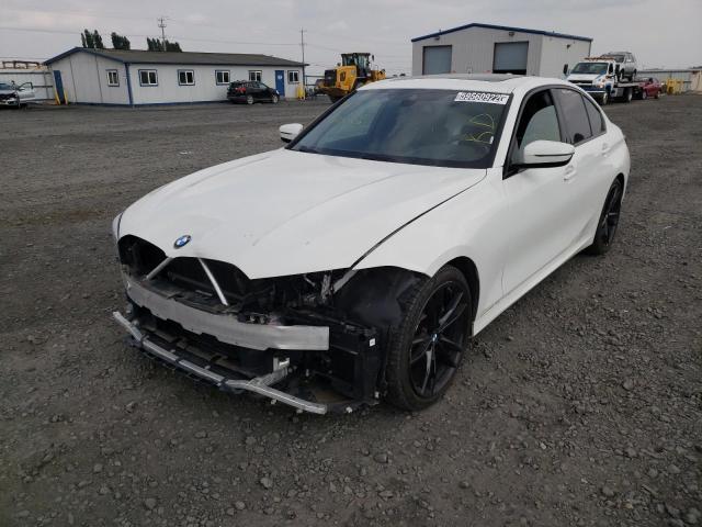 3MW5R1J01M8B88746 - 2021 BMW 330I WHITE photo 2