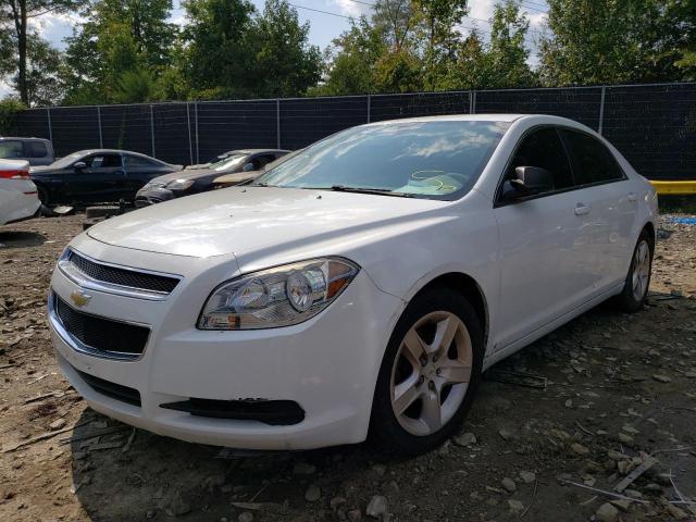 1G1ZA5EU4CF218028 - 2012 CHEVROLET MALIBU LS WHITE photo 2