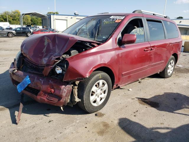 KNDMB233886230231 - 2008 KIA SEDONA MAROON photo 2