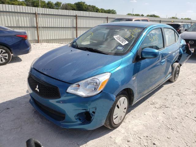 ML32F3FJ8LHF09936 - 2020 MITSUBISHI MIRAGE G4 BLUE photo 2