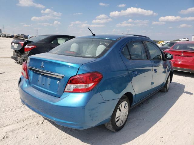 ML32F3FJ8LHF09936 - 2020 MITSUBISHI MIRAGE G4 BLUE photo 4