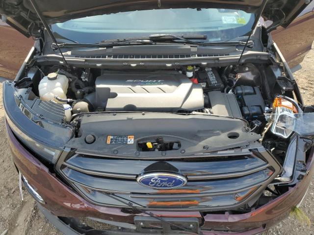 2FMPK4AP0JBC42326 - 2018 FORD EDGE SPORT MAROON photo 7